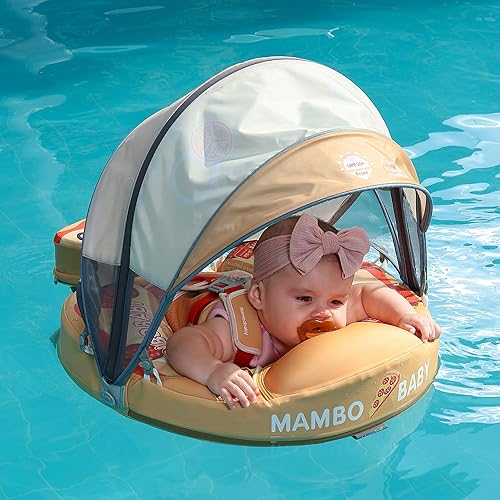 Miniatura 14 de HECCEI Chaleco salvavidas flotador Mamobaby mejorado para niños pequeños. Salvavidas para entrenamiento de natación Flotadores no inflables Con