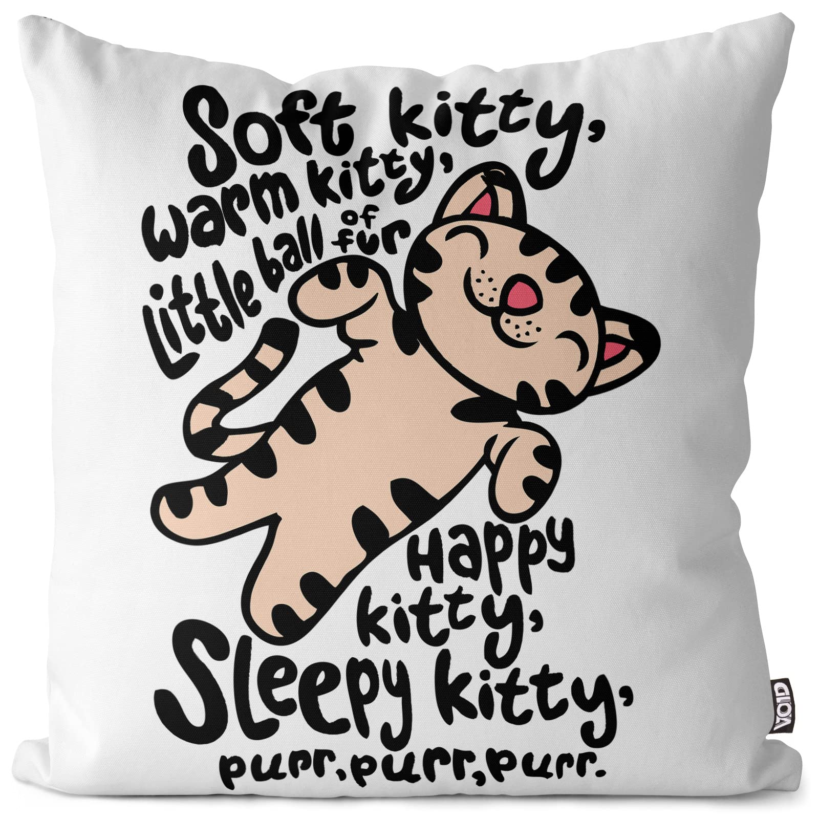 VOID Soft Kitty poszewka na poduszkę do użytku na zewnątrz wewnątrz Penny, rozmiar poduszki: 60 x 60 cm