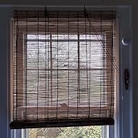 Vista 7 de QUALITY MERCHANT Persianas de bambú para patio cortinas enrollables para ventanas protector solar transpirablesnaturales cortina personalizada