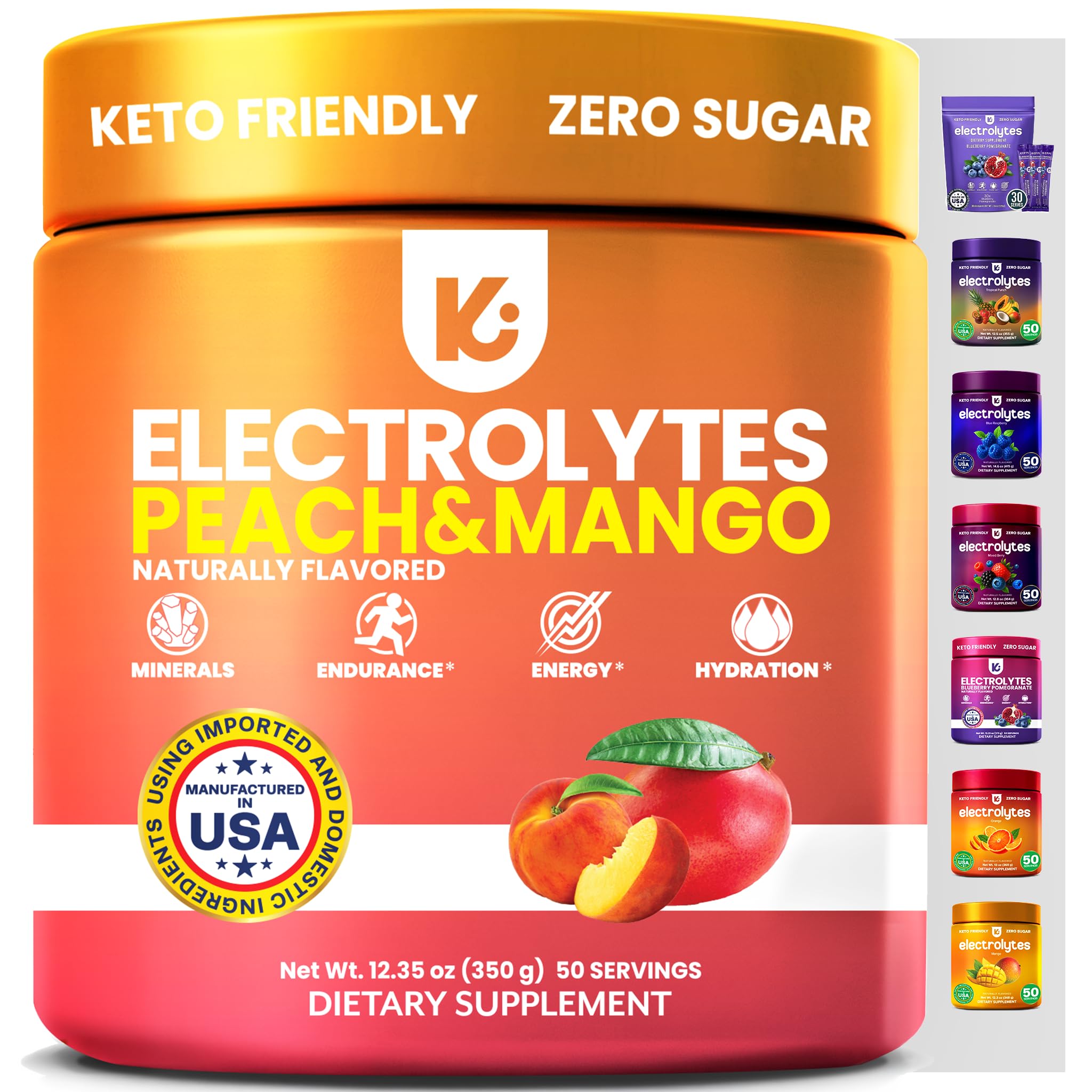 Keppi Electrolytes Powder – Blueberry Pomegranate Flavor 50 Servings – No Sugar Hydration Supplement with Potassium, Magnesium, Sodium – Keto, Vegan, Fasting-Friendly, Zero Calorie Electrolyte Drink — Amazon image 10
