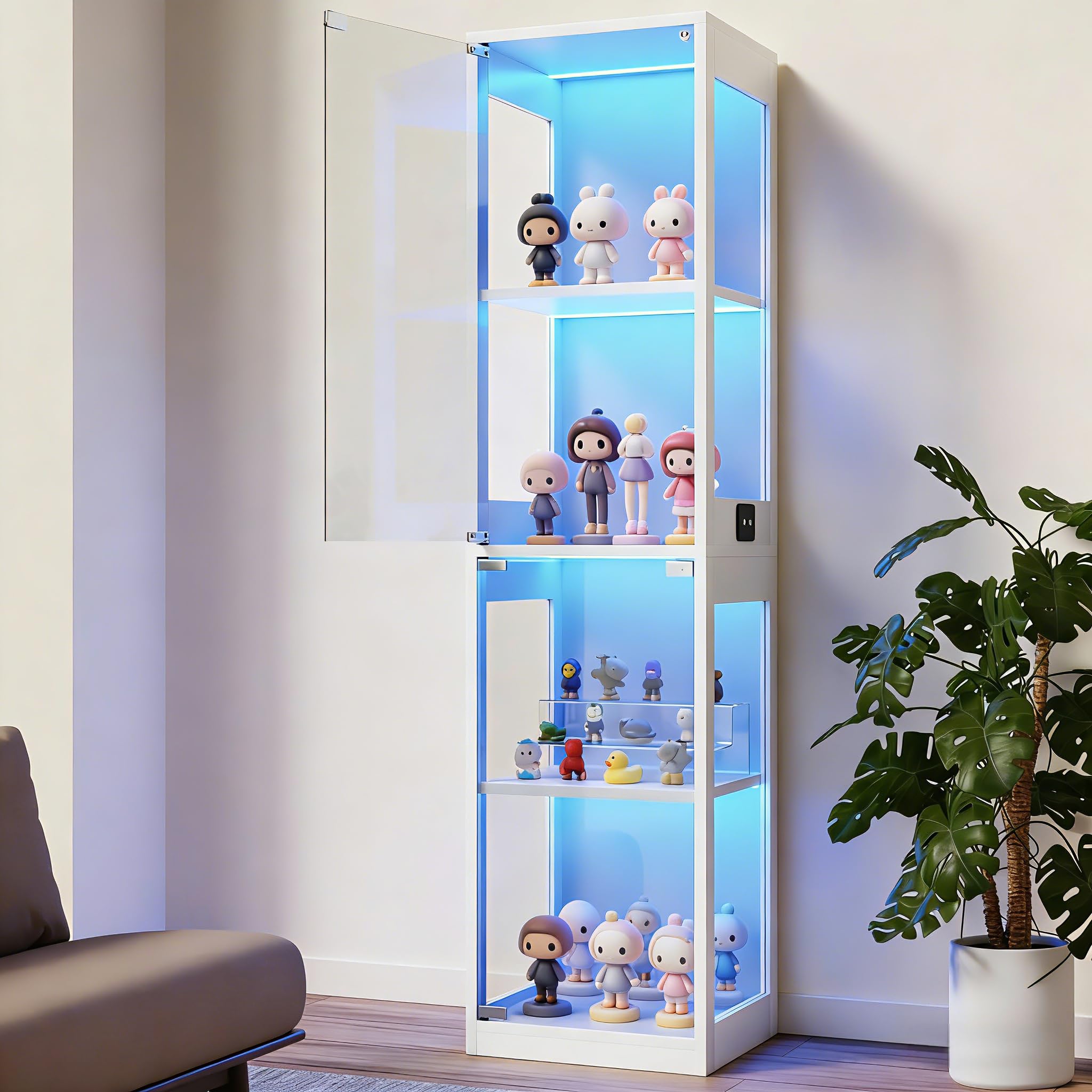 Amazon.co.jp: オーエスジェイ(OSJ) ガラスディスプレイキャビネット