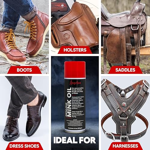 Miniatura 8 de Angelus Kit completo de limpiador de gamuza de aceite de visón y gamuza Nubuck cepillo y borrador