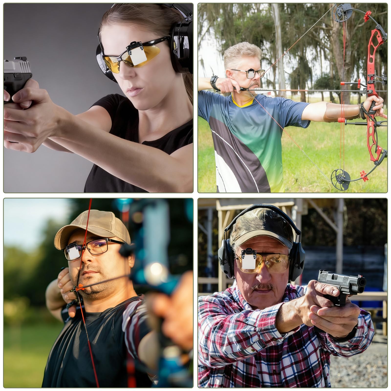 alwaiiz 2 parches para gafas de tiro, gafas de tiro con arco, gafas de tiro con arco, gafas de tiro deportivas, parches para entrenamiento y competiciones — view 7