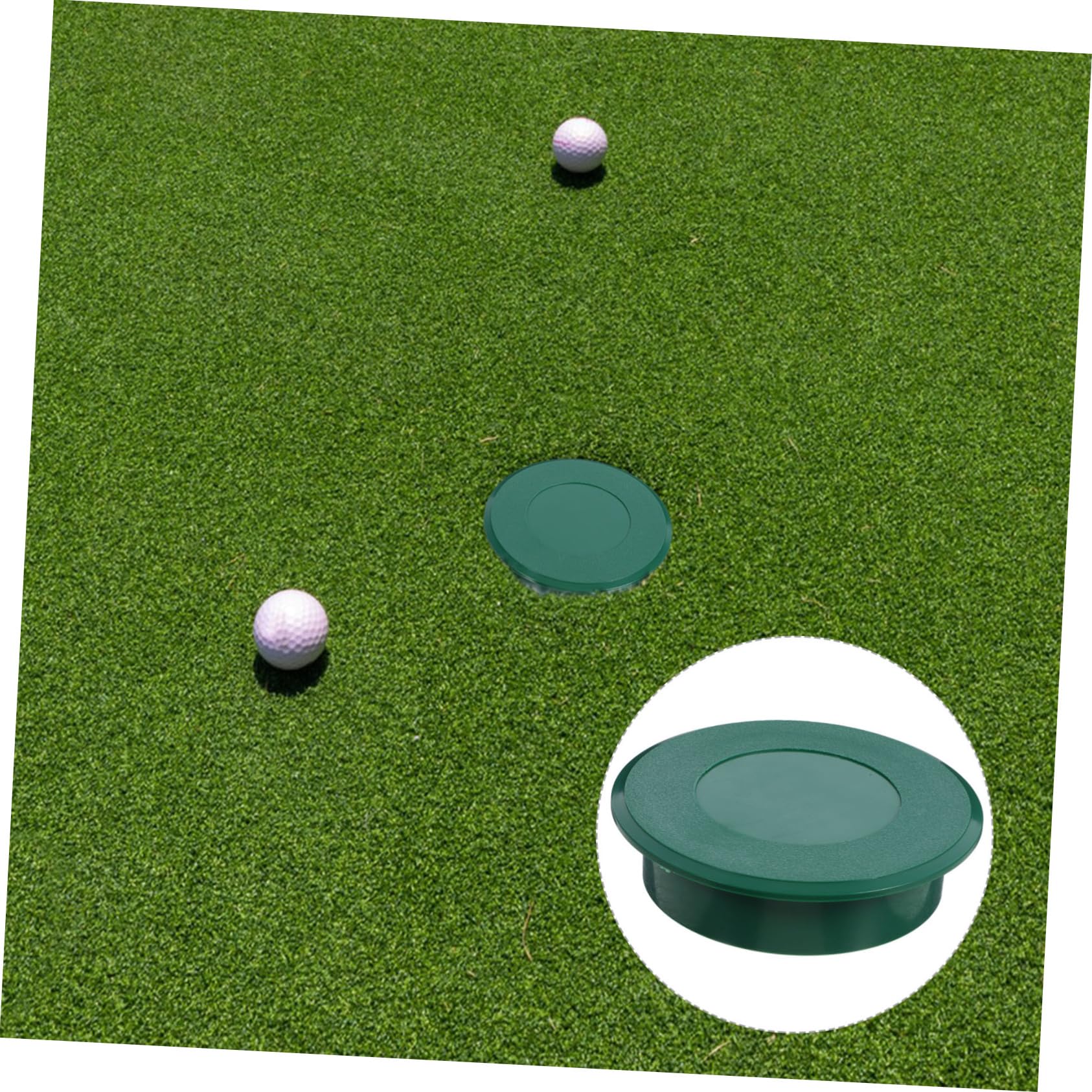 WOONEKY Hole Putting Cup Cover Practice Training Aid for Golfers Plastic Cup for Putting Green