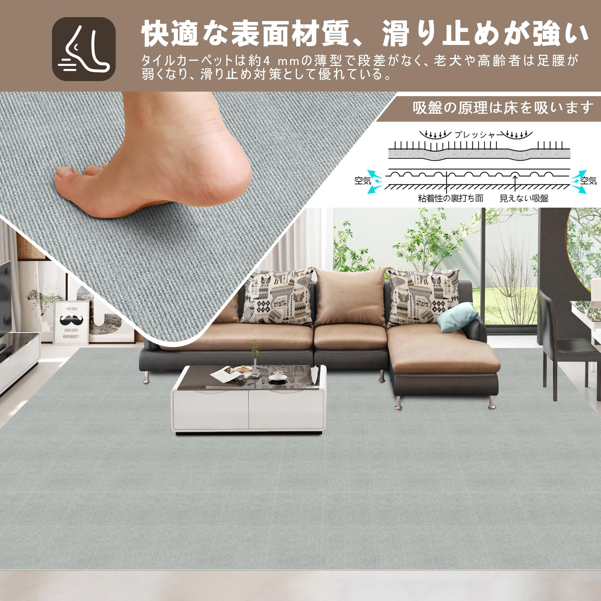 大判ジョイントマット 吸着マット 大判45*45*0.4cm40枚セット Amazon.co.jp: 【Amazon 限定ブランド】XIWEIYI ジョイントマット 大判