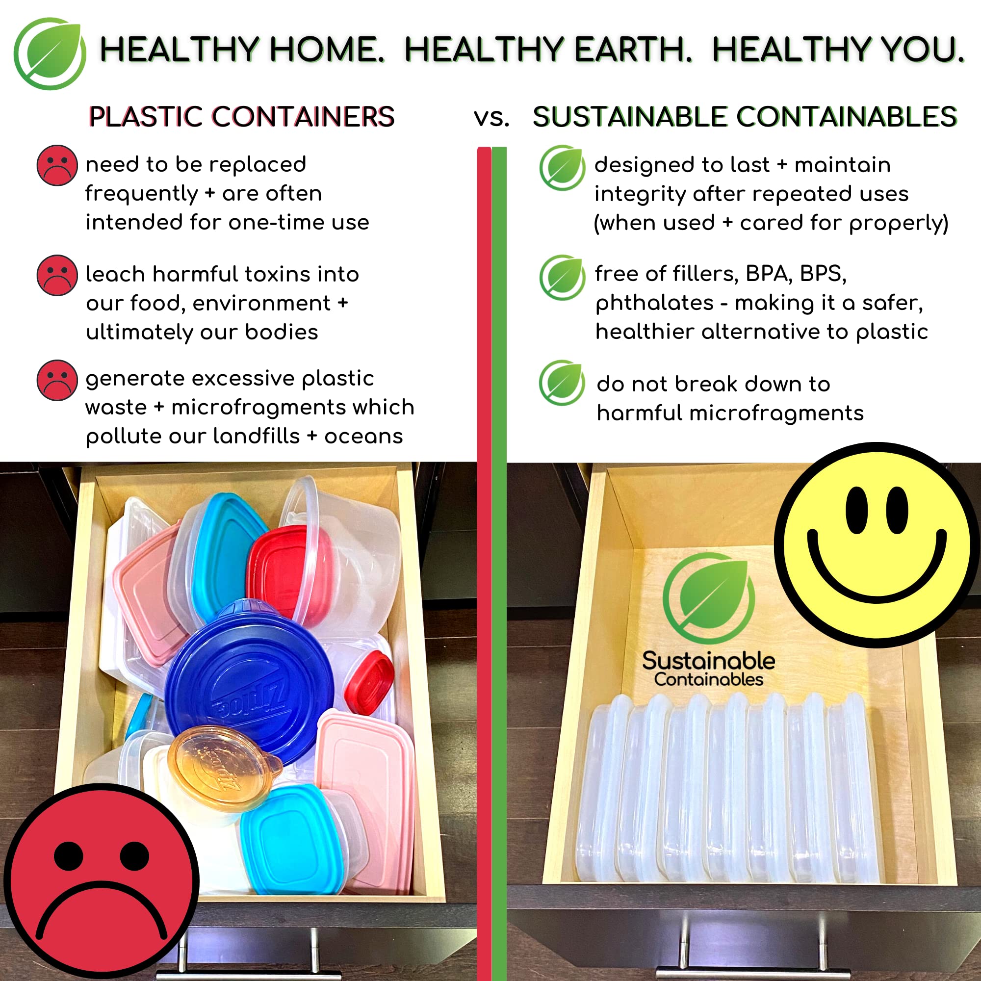 Recipientes plegables de silicona premium para almacenamiento de alimentos con tapas de silicona a prueba de fugas, platino transparente de grado alimenticio, sin BPA, certificado LFGB, compactos,