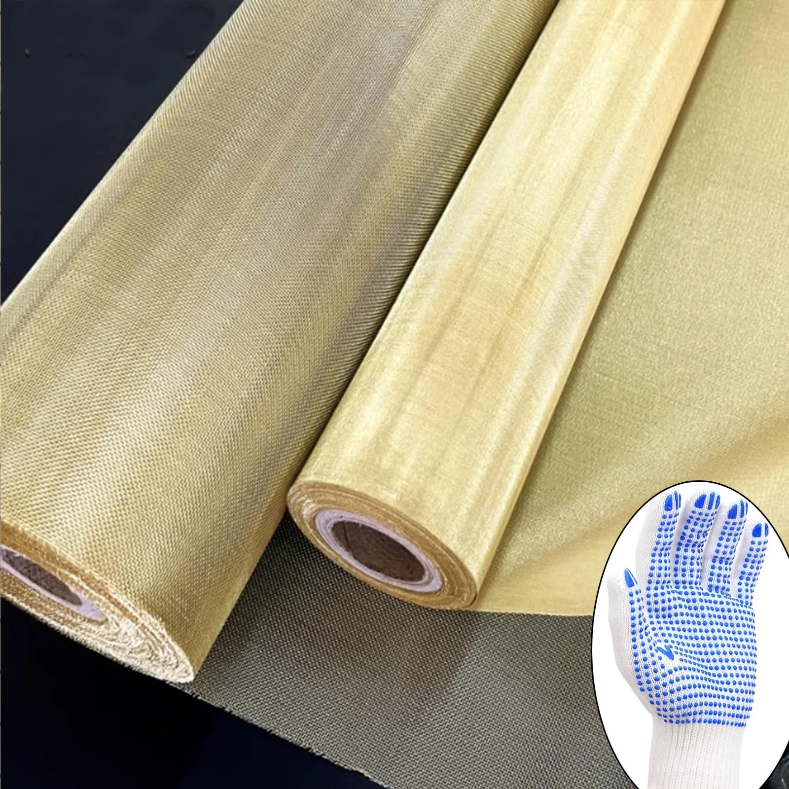 Copper Mesh, Brass Mesh High Density Filter Mesh Interceptor Filtering Of Various Impurities One Pair Of Gloves For Free (Color : Brass 150mesh_1x1m)
