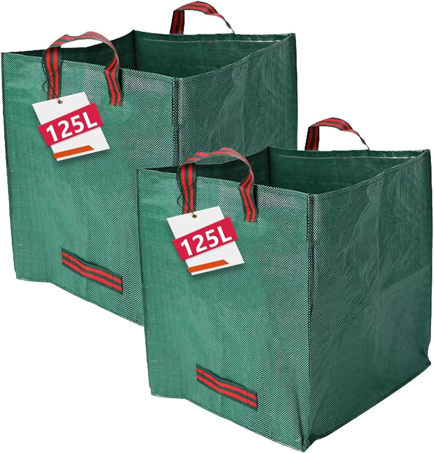 1-3PCS Bolsas reutilizables para desechos de jardín Large120L 125L 200L Patio independiente Bolsa para hojas