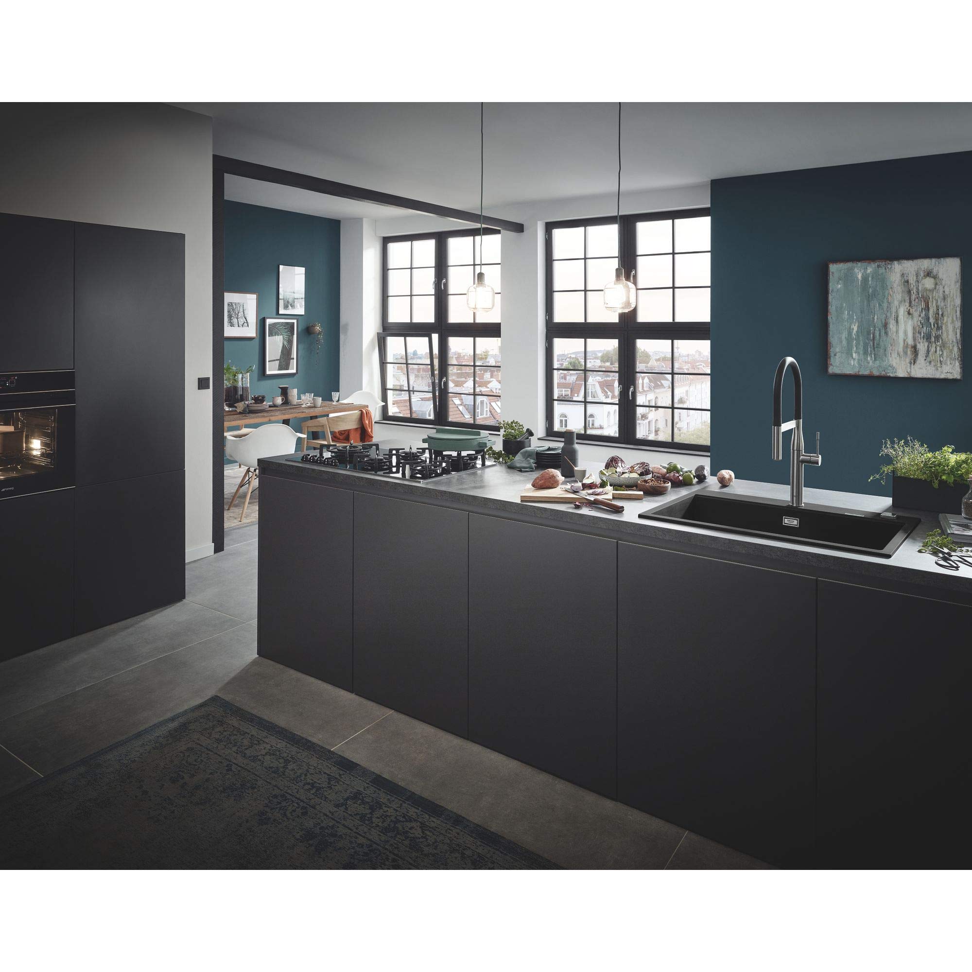 Grohe K700 Kompositspüle granit schwarz 31652AP0 78 x 51 cm