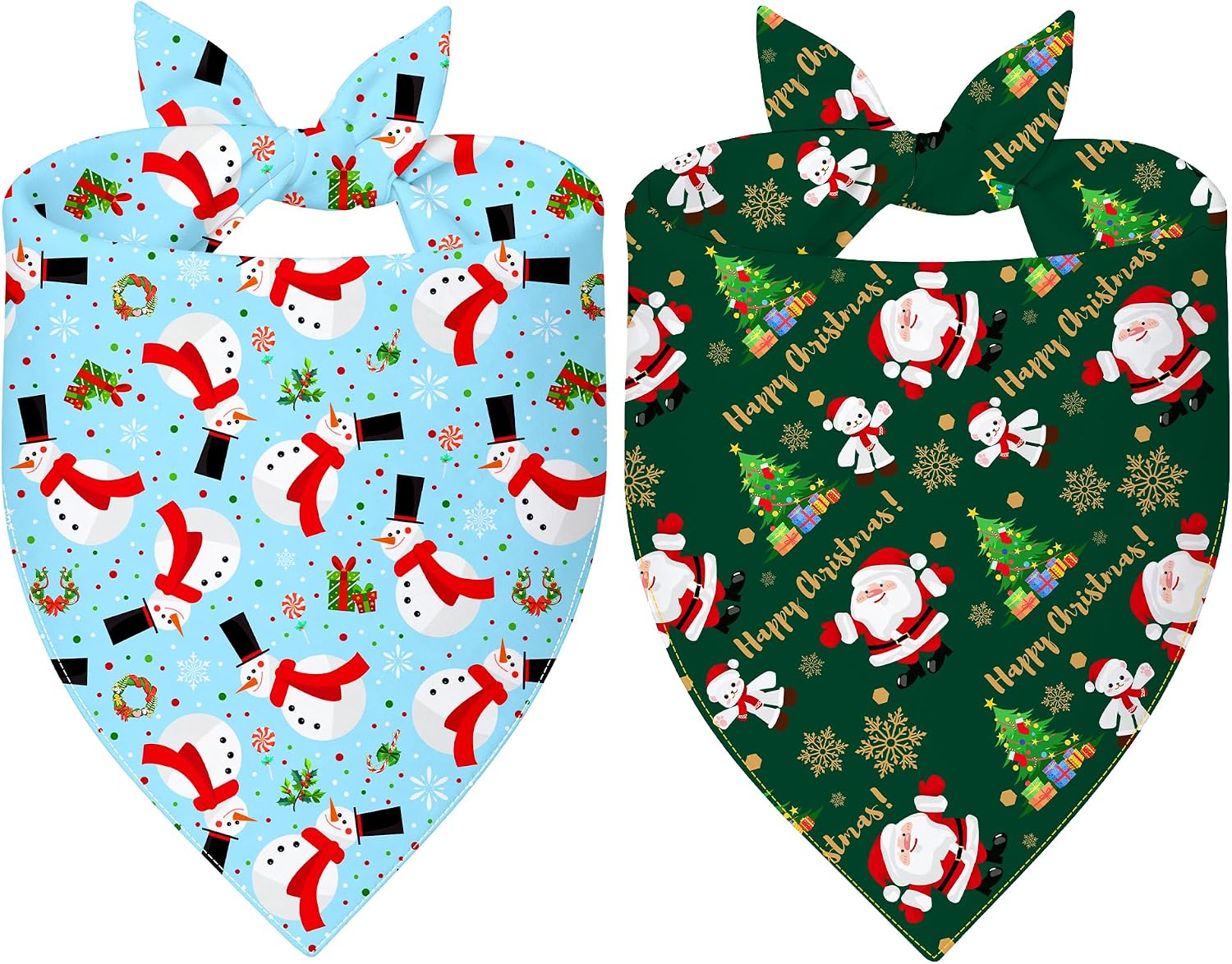Fall Pumpkin Dog Bandanas for Small Dogs, 2 Pack Thanksgiving Scarf