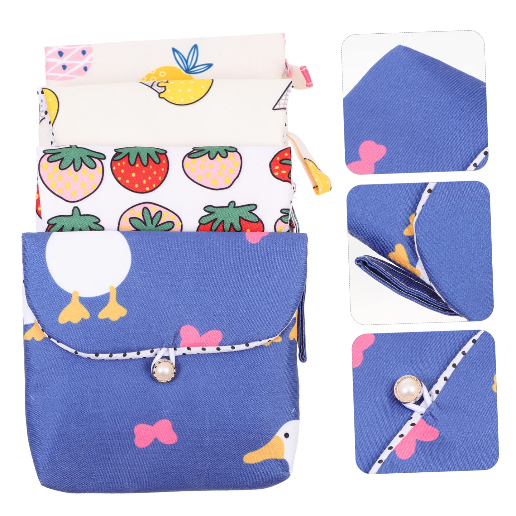 20 Pz Custodia Per Assorbenti Igienici Custodia Per Assorbenti Mestruali Piccola Borsa Bagnata Crostata Mestruale Aragosta Portamonete Cerniera Piccolo Cambiamento Cotone Viaggiare