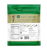 Vista 2 de ONE ORGANIC Sushi Nori Premium - Algas orgánicas tostadas (10 hojas completas)