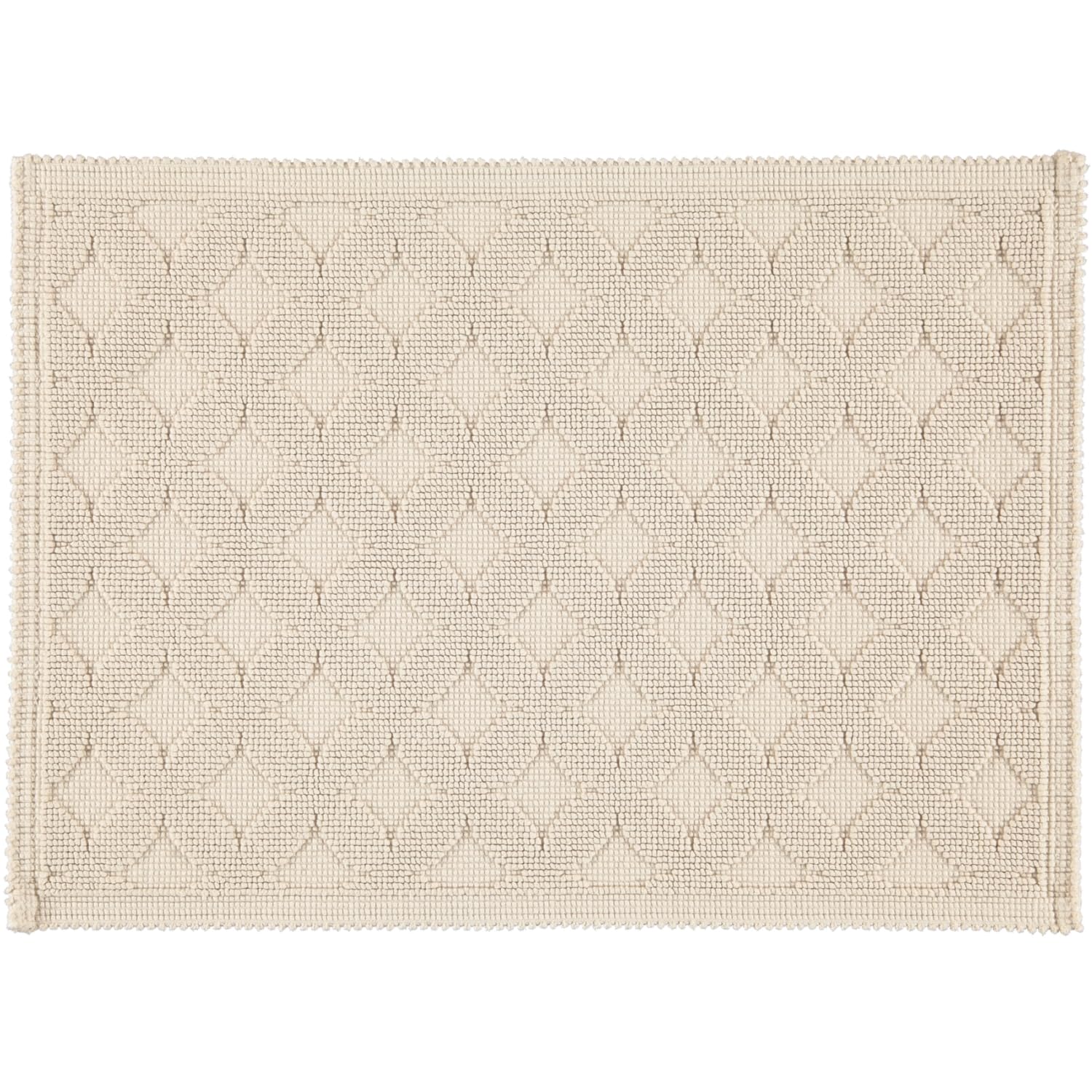 Rhomtuft Badteppich Seaside eckig 50 x 70 cm Farbe Stone