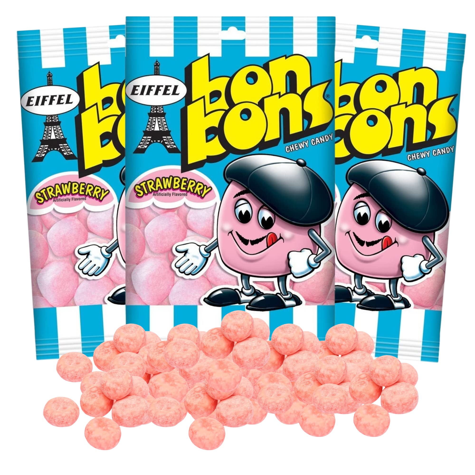 Amazon.com : Needzo Strawberry Chewy Candy Bon Bons, Bite Size