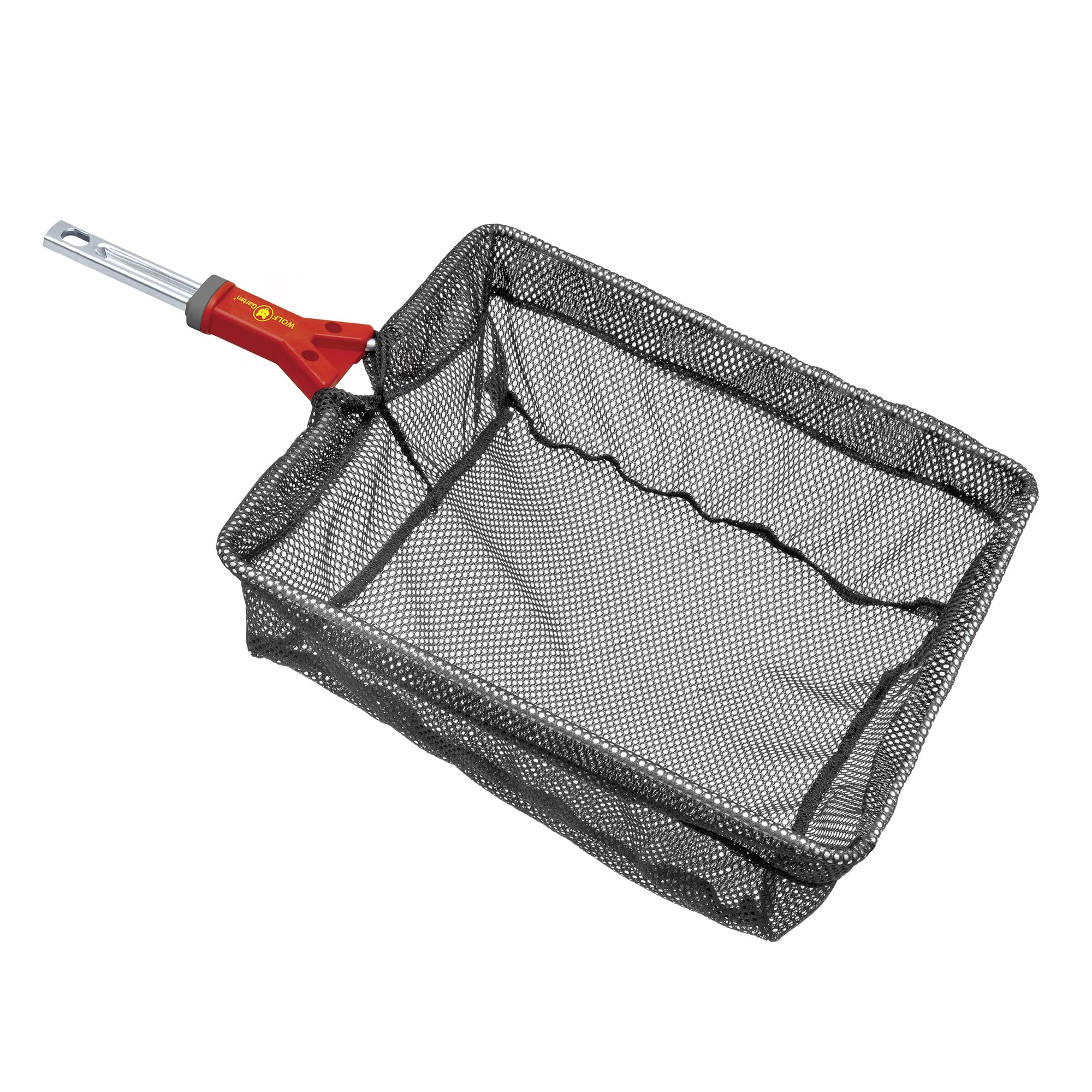 WOLF-Garten multi-star Teichkescher WK-M (Kescher mit feinen Maschen, 35 x 30 cm Seitenlänge, ideal zur Entfernung von Laub, Wasserlinsen, Algen im Gartenteich & Umsetzen von Fischen) 71ANA011650