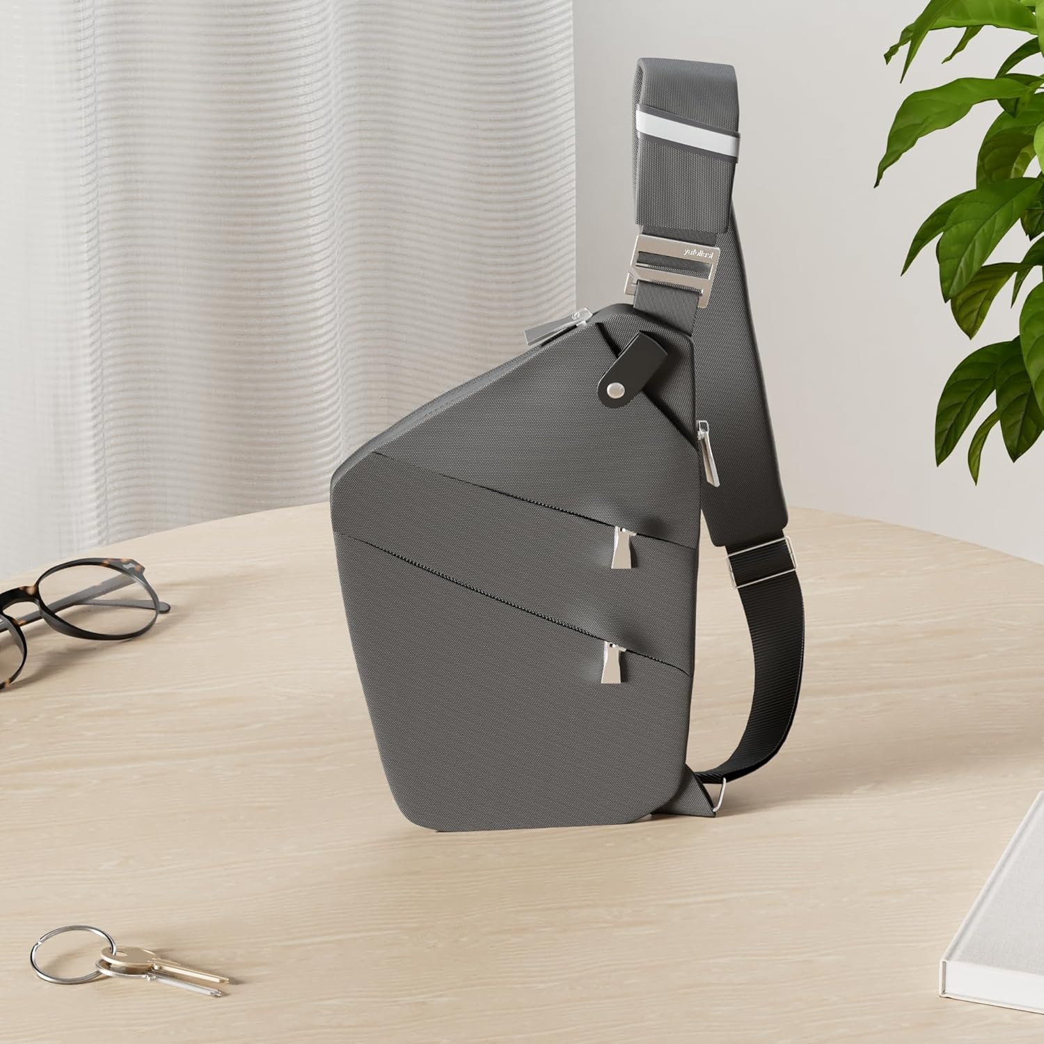 Multi-pocket Chest Bag, Anti-Theft Shoulder Bag, Waterproof Sling Crossbody Bag, for Men Bicycle Hiking Jogging - Image 2