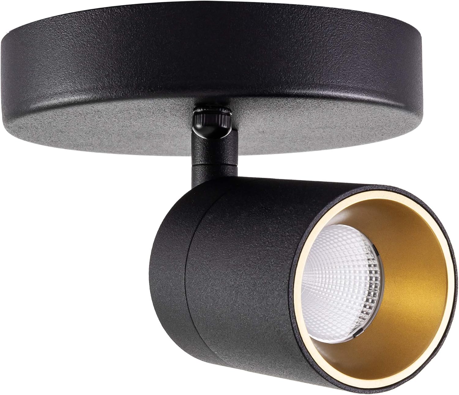 Get Discount 70% Price Vidalite LED Monopoint Sconce Adjustable Flush Mount Spot Light with Rotating Head for Living Room Dining and Office, 2-Pack, Black, 2