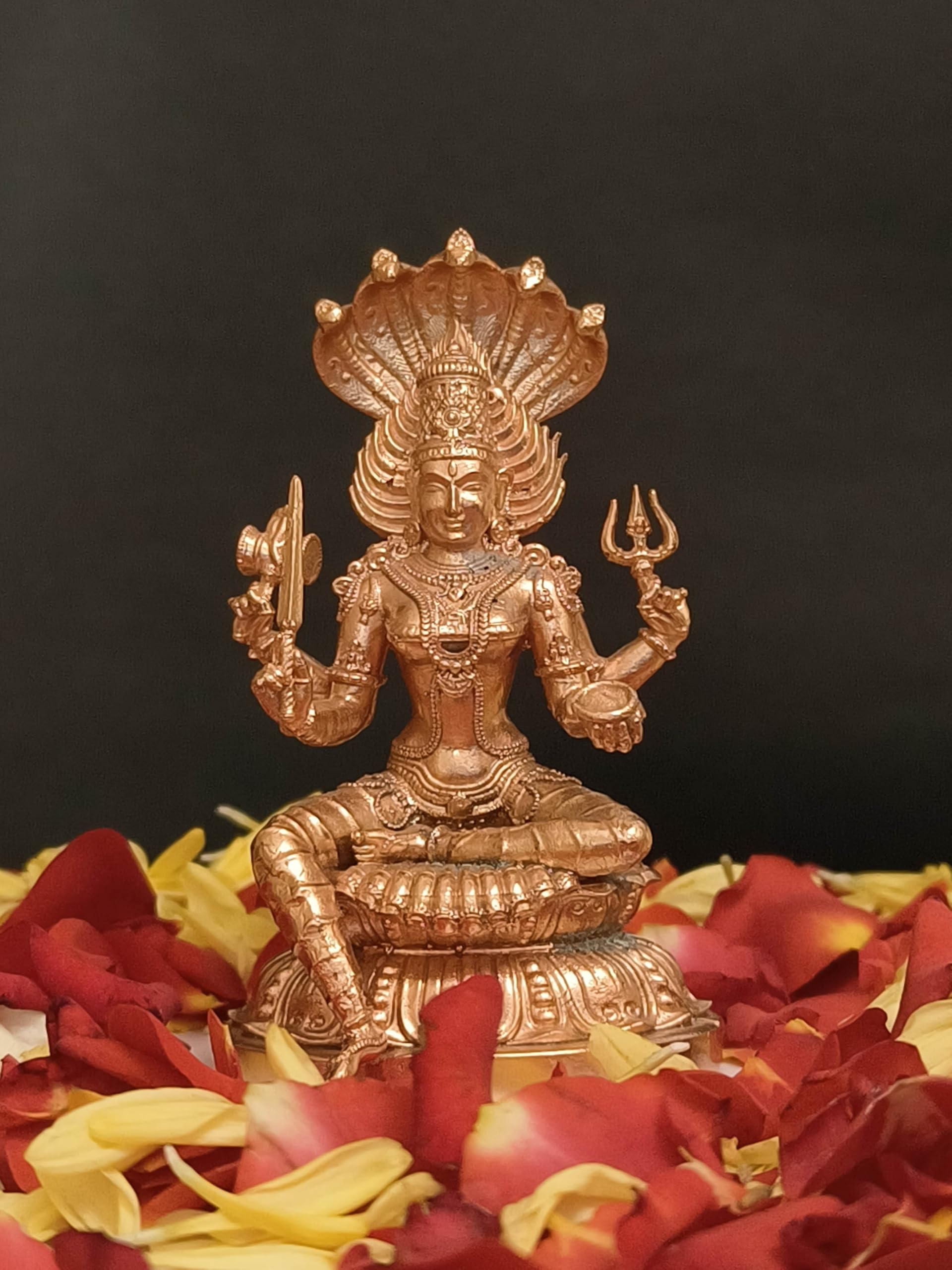 Mariamman Statue, Mariamman Idol, Mariamman Brass Idol | Bronze Statue, Brass Sculpture - Gold Plating Art Studio LLP | Home Decor