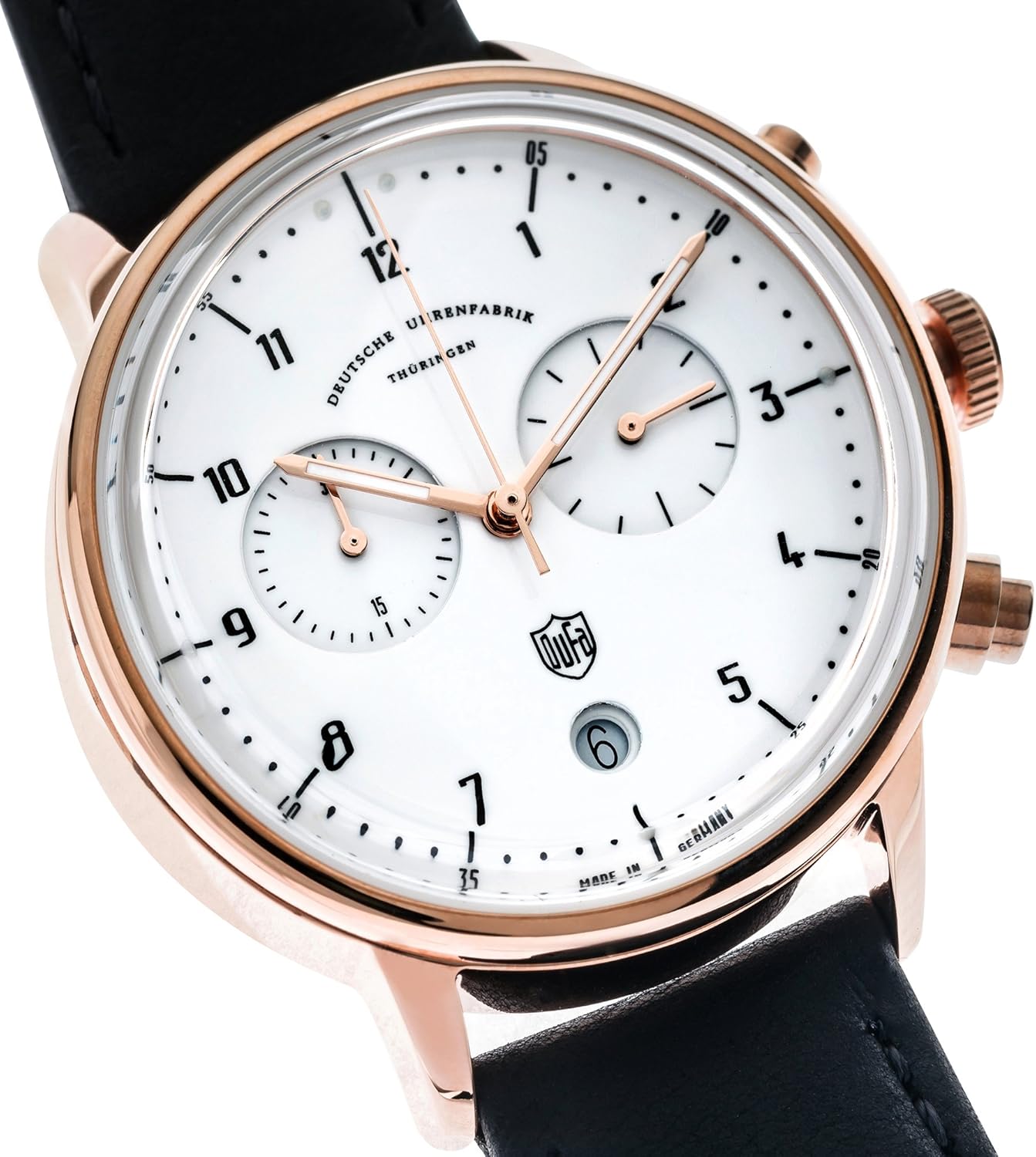 Dufa Deutsche Uhrenfabrik Orologio Cronografo Quarzo Unisex con Cinturino in Pelle DF-9003-04 Dufa Deutsche Uhrenfabrik Orologio Cronografo Quarzo Unisex con Cinturino in Pelle DF-9003-04