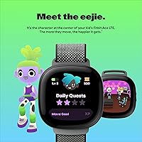 Vista 9 de Fitbit Google Ace LTE - Reloj inteligente para niños con llamadas, mensajes, GPS y juegos basados en actividades, se requiere plan de datos Ace Pass