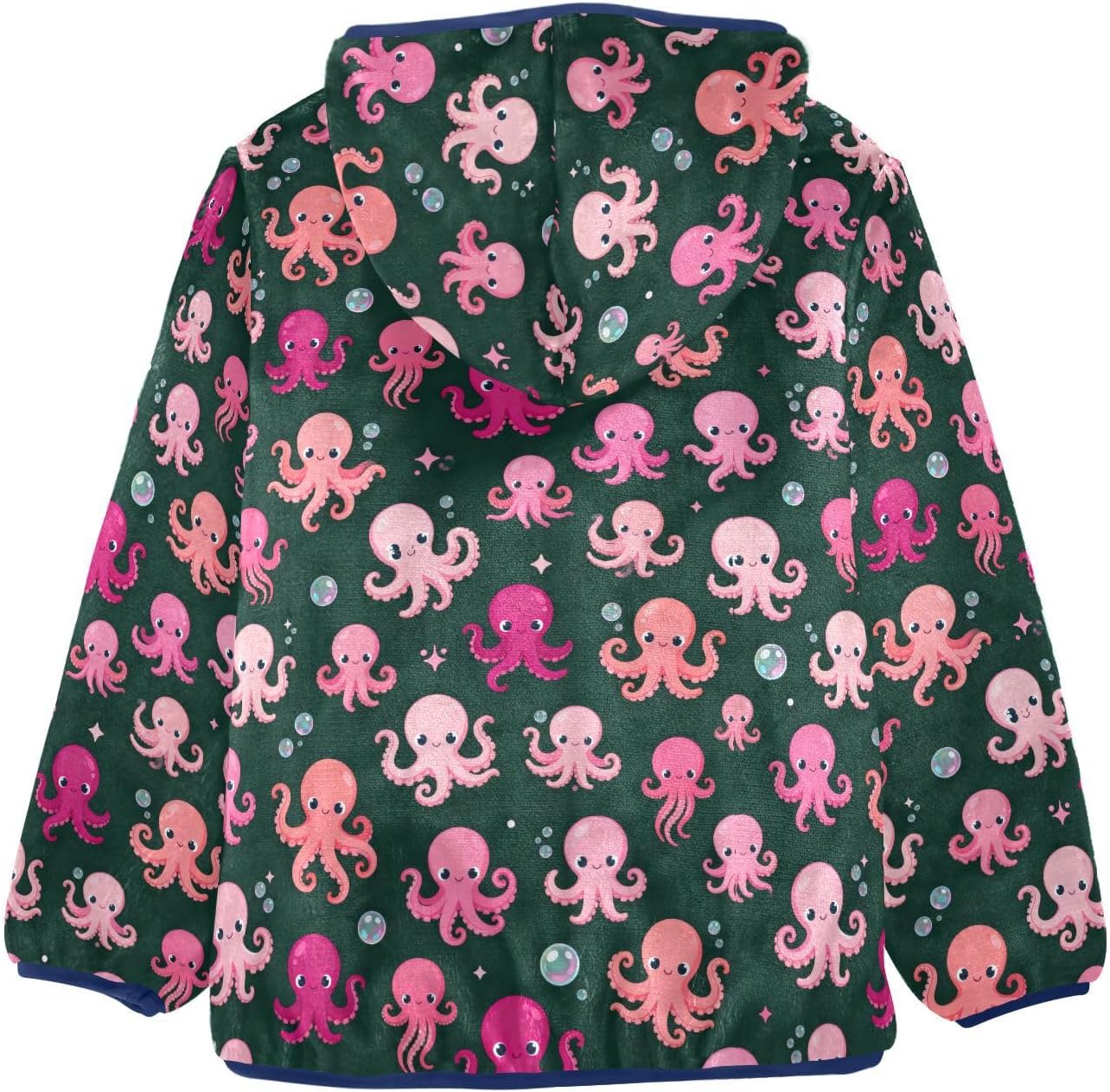 Octopuses Fleece Jacket Toddler Boy Outerwear Jackets Baby Boys Clothes 3T