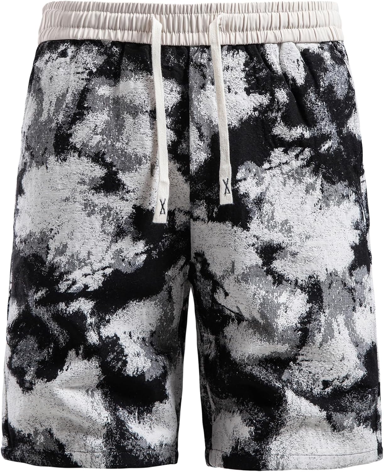 Mylldey Mens Shorts Casual Relaxed Fit Men's Walk Elastic Waist Drawstring Flat Front Shorts