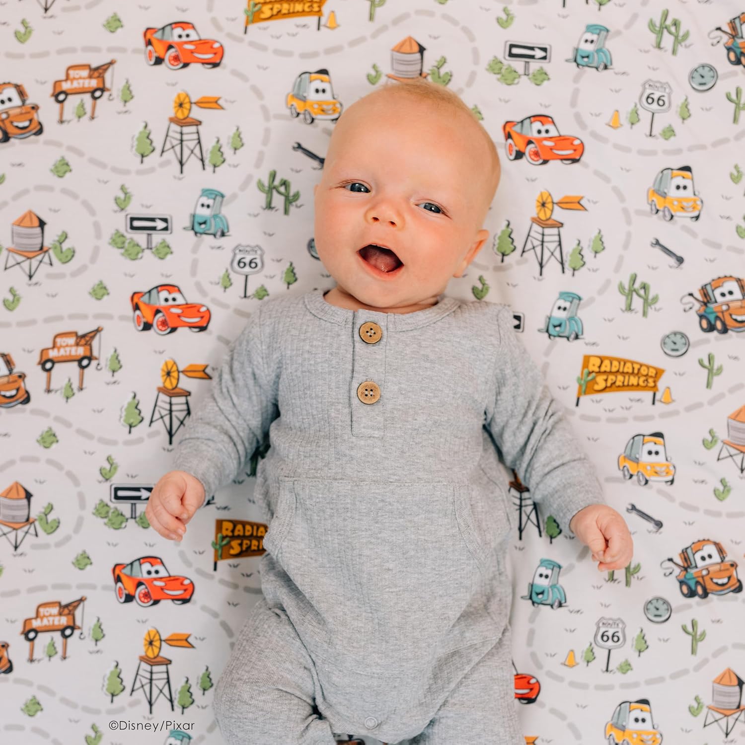 Milk Snob Disney Pixar Infant Boy/Girl Swaddle Blanket, Soft Receiving, Security and Play, Toddler Infant Newborn Bedding, Baby Shower, Baby Registry Gift (Cars) 34 * 34 inches
