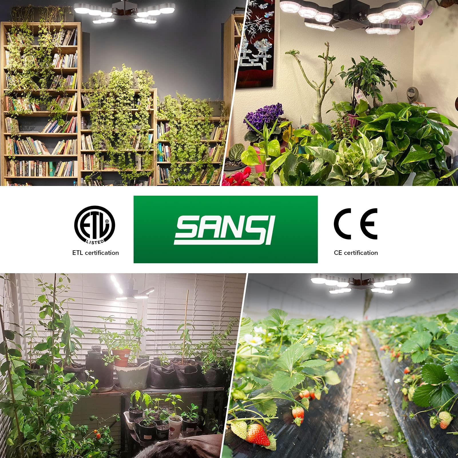 SANSI Grow Light with COC Technology, Full Spectrum 30W Grow Lamp (350