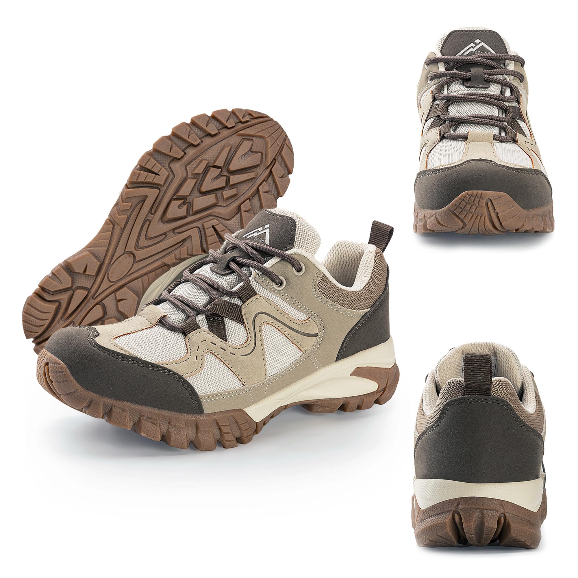 CC-Los Chaussures de Randonnée Basses pour Femmes Confortables EU36-43 | Semelle Caoutchouc Antidérapante, Tige Respirante, Résistant À L’usure, Randonnée Montagne Tous Terrains