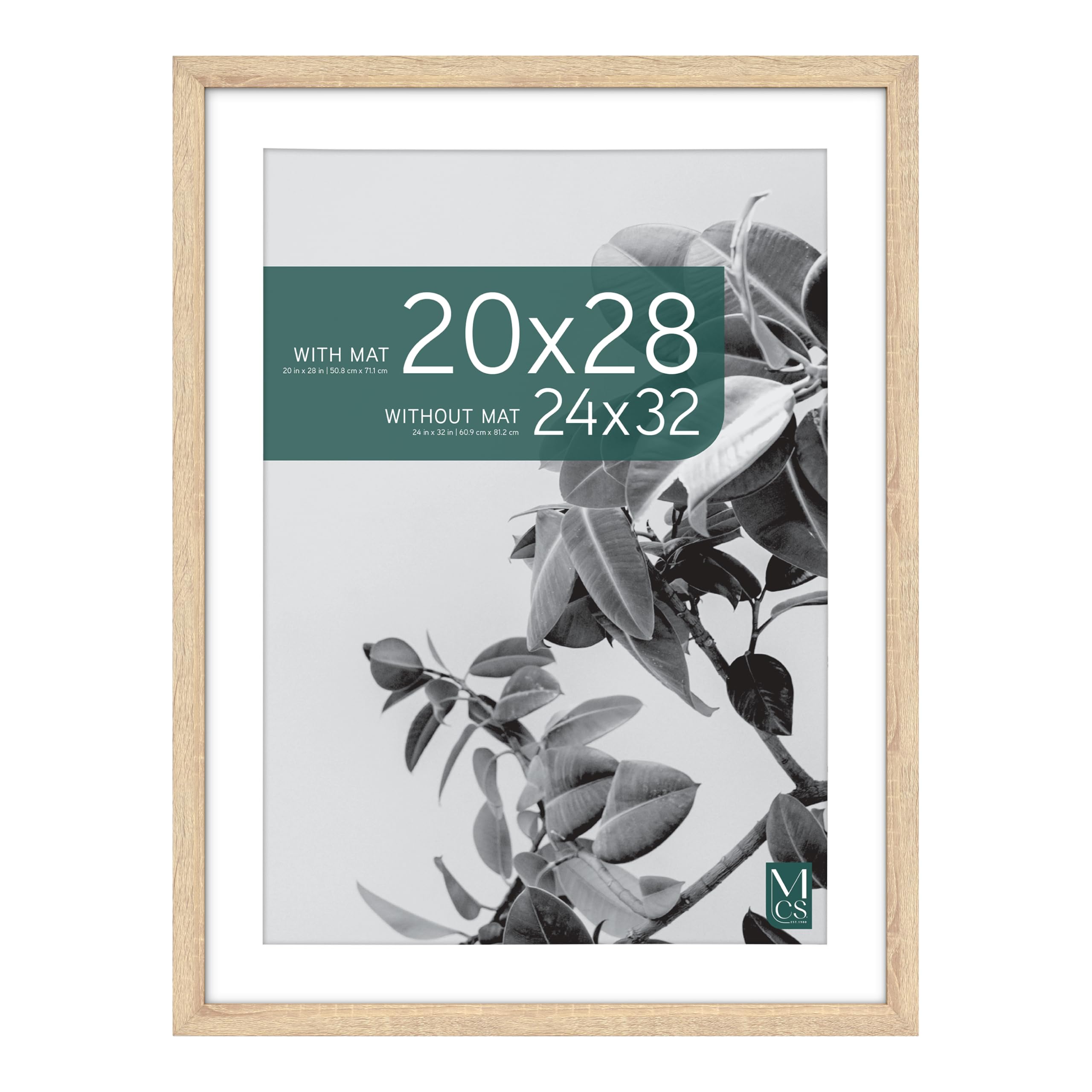 MCS Studio Gallery Frame, 24x32 Inch with 20x28 Inch Mat, Wall Art