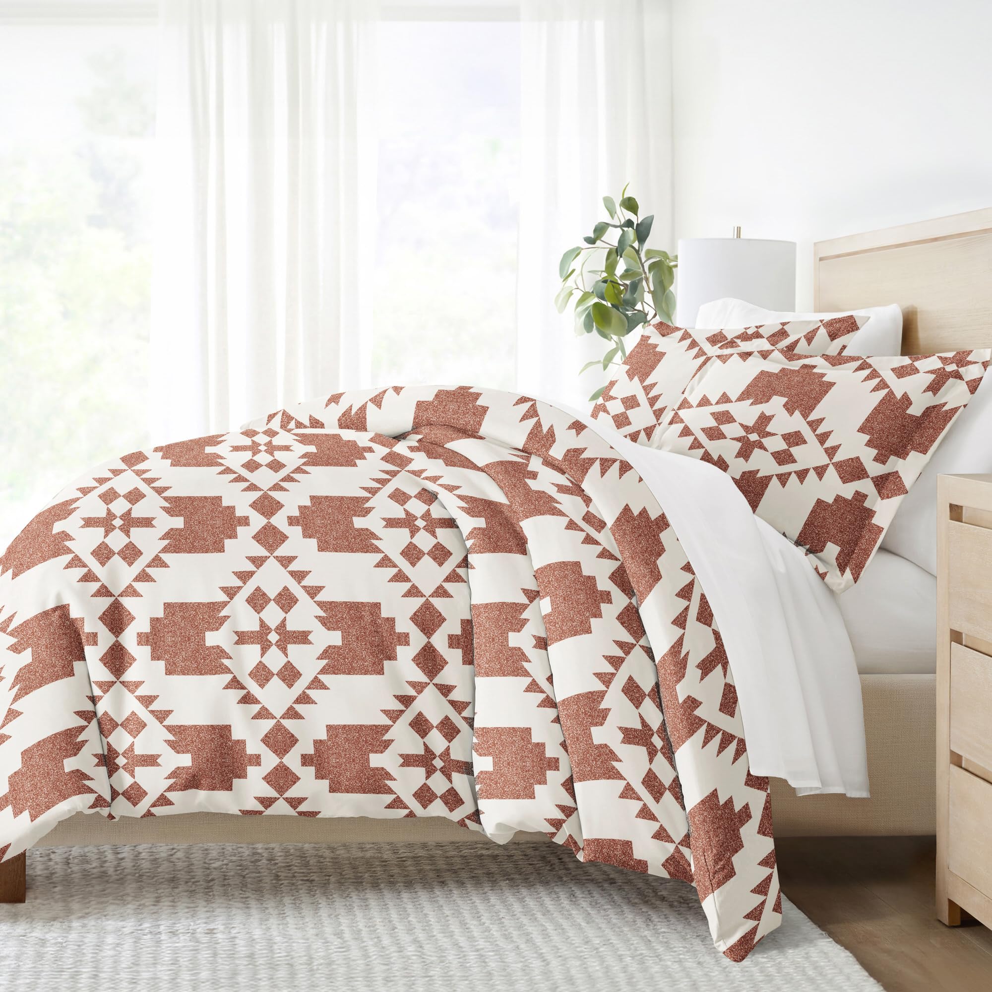 Housse De Couette Linen Market Très Grand Lit - Microfibre Douce Infroissable - Confort Hôtelier Et Design Élégant