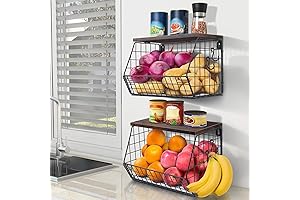 2-Pack Hanging Produce Storage Baskets