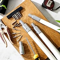 Vista 7 de Zhengmy 6 piezas de repuesto de punta roscada, mango roscado de escoba, reemplazo de mango de poste, puntas adaptador de poste de extensión