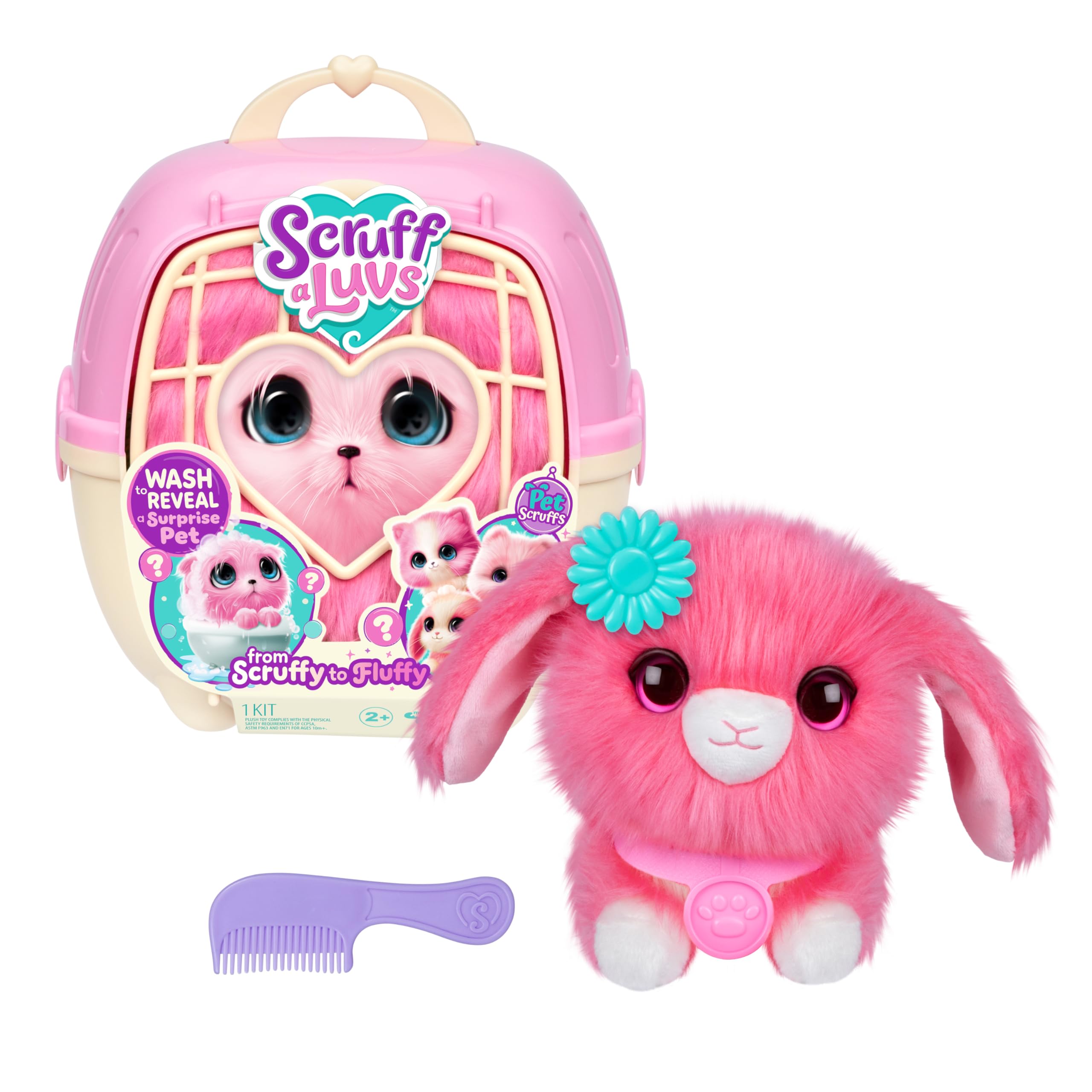 Moose Toys 300335 - Scruff-a-Luvs Haustier-Einzelpack - Pink