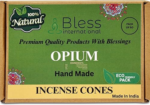Miniatura 113 de Bless International Cedro 100% natural - Conos de incienso hechos a mano, sumergidos a mano, orgánicos, sin productos químicos para purificación