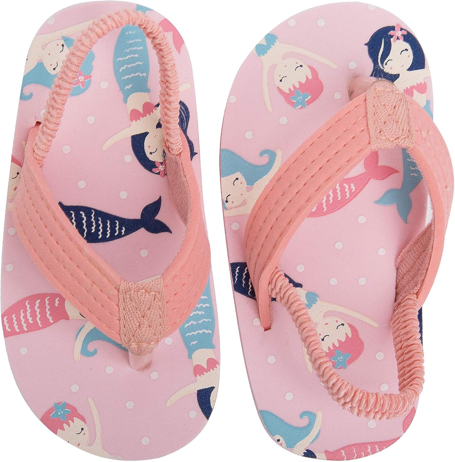 Boys Girls Strap Flip Flops Sandals Cute Cartoon Unicorn Shark Toddler Flip Flop Kids Pool Beach Flat Slide Summer Water Shoes