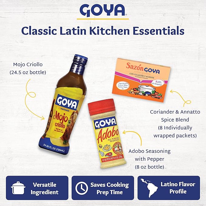 Goya Sazonadores y Adobos Trio - Mojo, Adobo, Sazón 33.91 oz miniatura 3