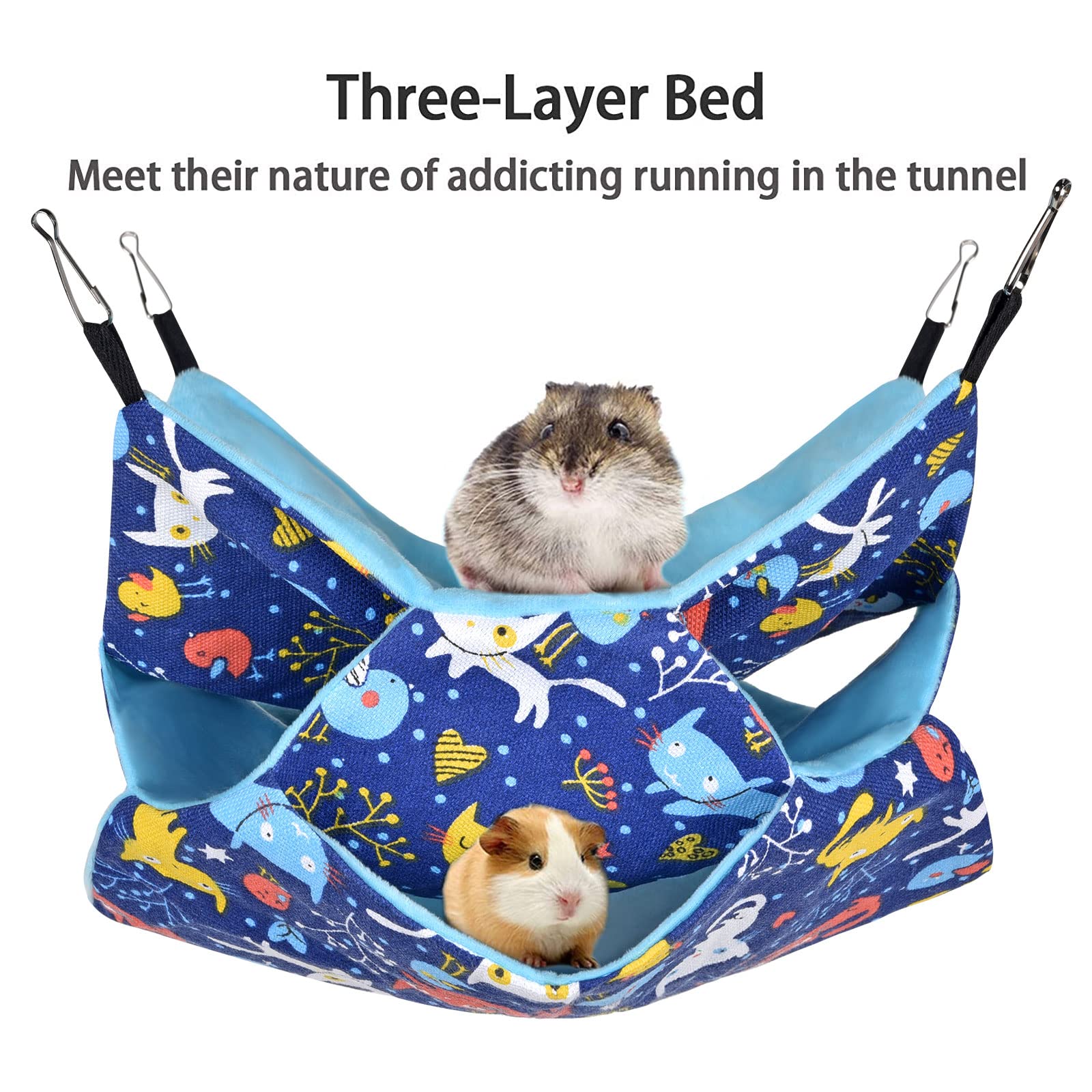 Image result for Triple Layer Pet Hammocks Petmolico Triple Layer Ferret Hammock ...
