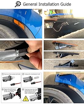 Amazon.com: iJDMTOY Smoked Lens Amber Full LED Bumper Side