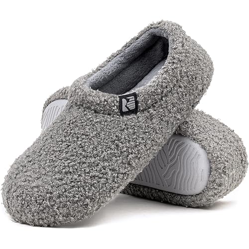 RockDove Women's Teddy Fleece Closed Back Indoor Slipper