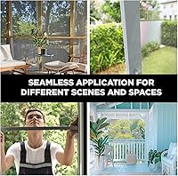 Vista 4 de DOCA 36 pulgadas x 50 pies de malla para ventana - Reemplazo de pantalla de ventana, rollo de malla de fibra de vidrio para ventana, pantalla