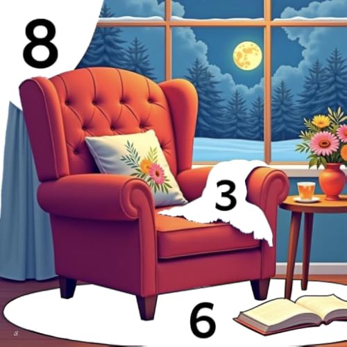 Interior Color by Number Book – Creative Coloring Game
