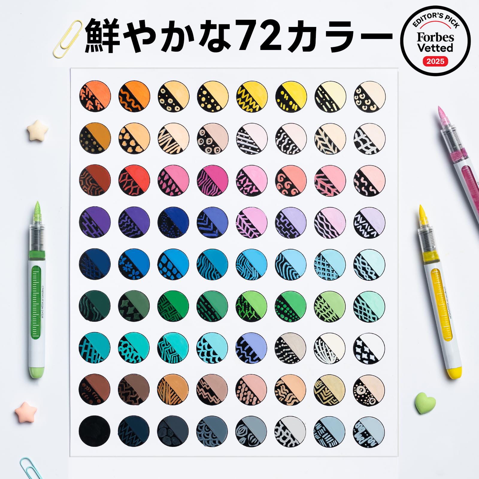 Amazon | Ohuhu アクリルマーカー 筆タイプ 72色セット 直液式 Amazon | Ohuhu アクリルマーカー 筆タイプ 72色セット 直液式