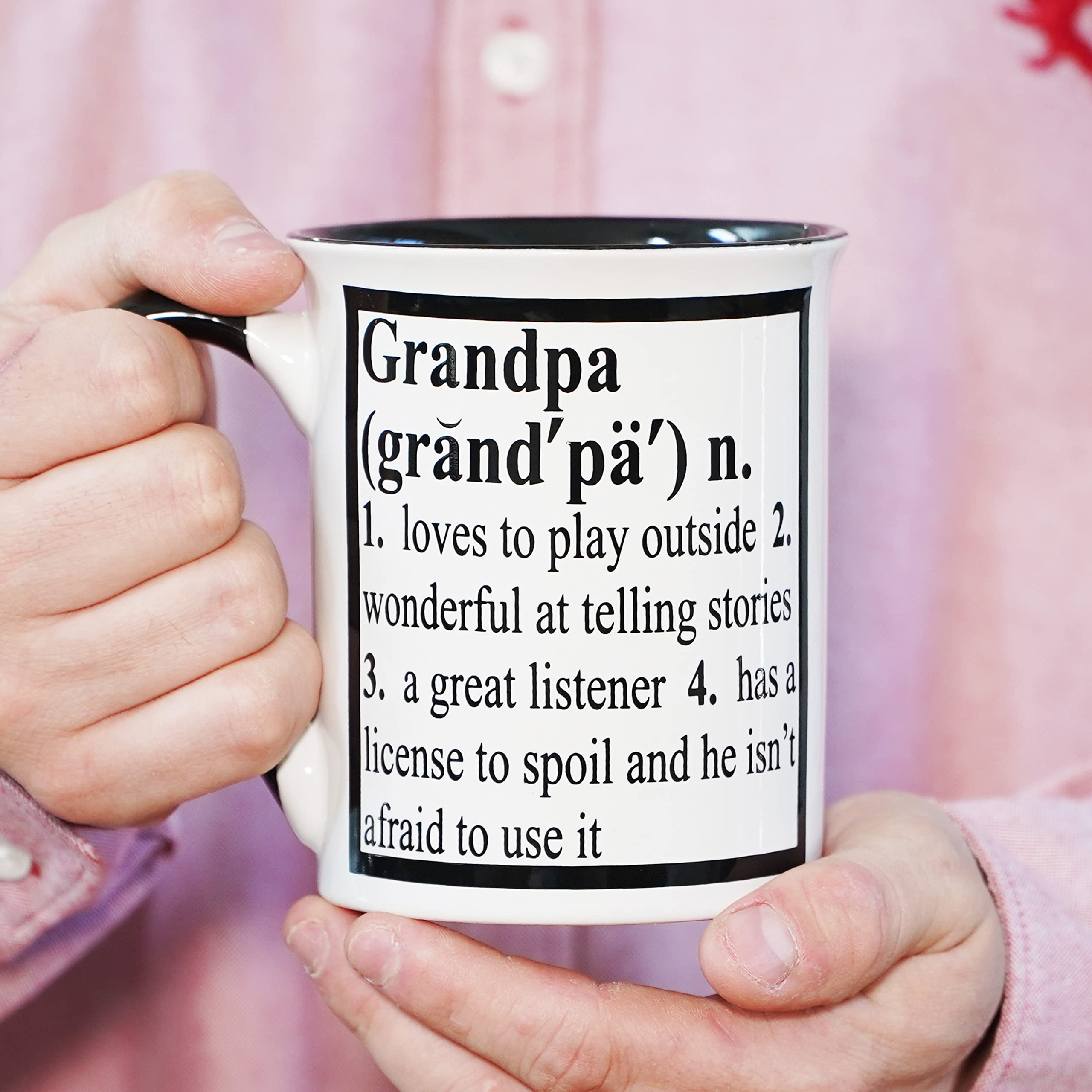 Cottage Creek Papa Gifts Grande tasse à café en céramique Motif papa