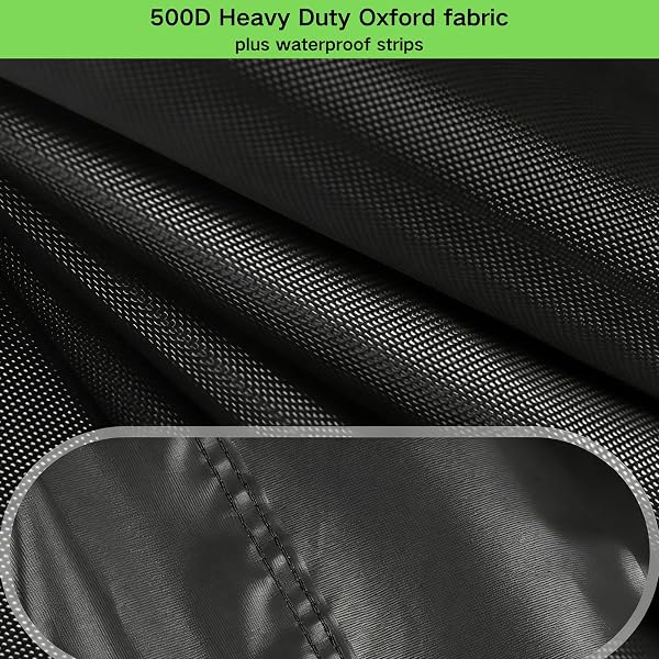 Fire Pit Cover 84 x 84 x 61 cm, Waterproof Windproof Square Fire Pit Cover with Drawstring, 420D Heavy Duty Firepit Covers for Garden Fireplace, Fire Pit Table, Black - 4