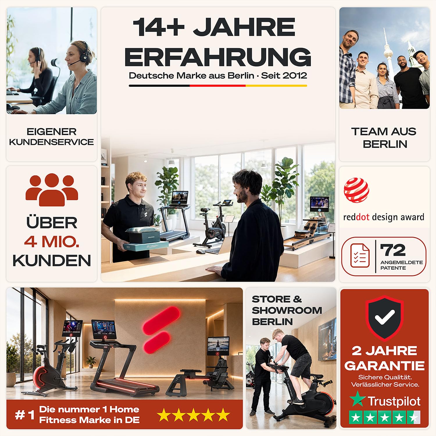 Sportstech Hantelbank Holz für Zuhause, 220 kg belastbar, mit Hantelablage