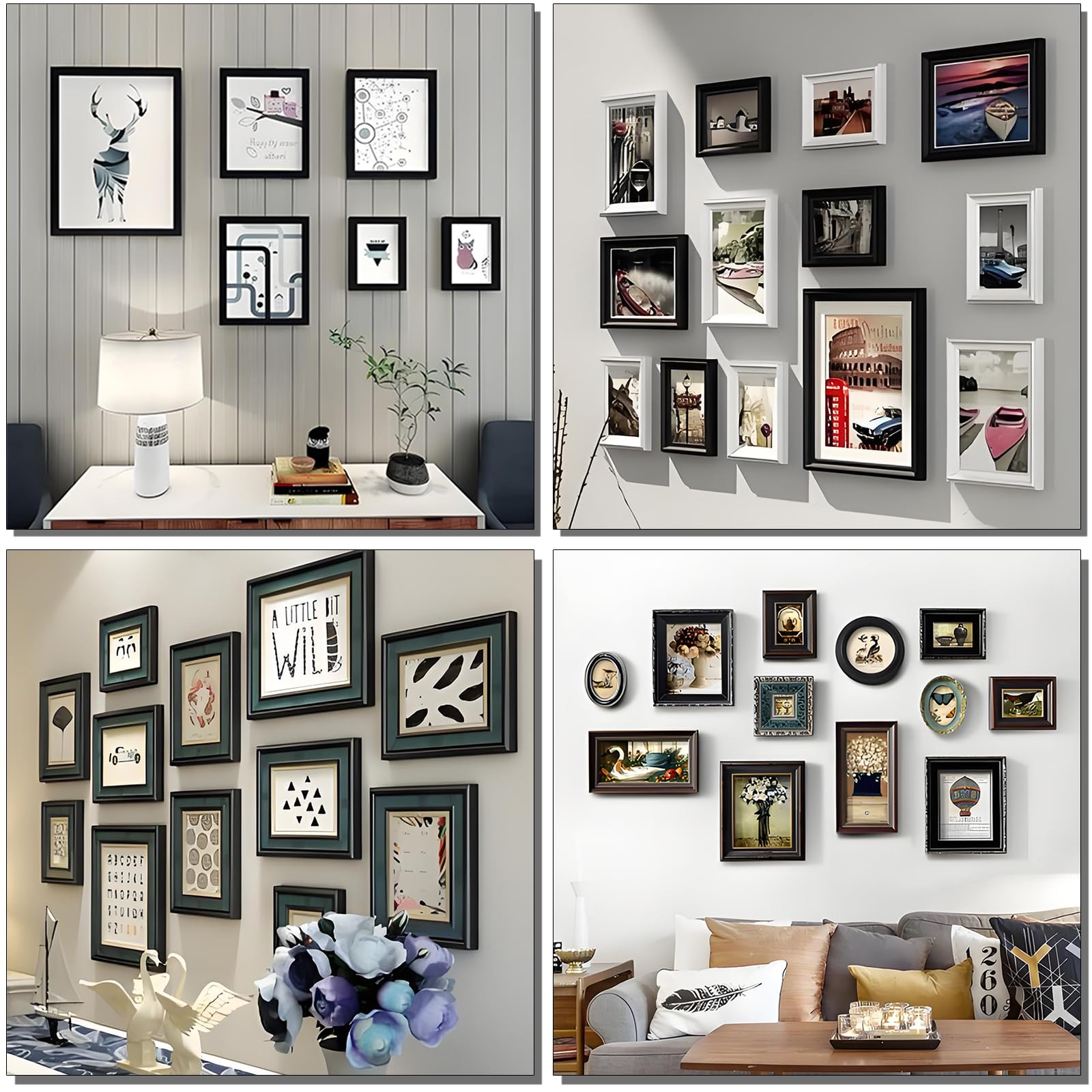 353PCS Picture Hanging Kit,Picture Hangers Heavy Duty Picture Hanging Hooks with Screws,Picture Frame Hooks Heavy Duty Picture Framing Supplies Kit for Picture Hanging(7 Types) — Amazon image 6