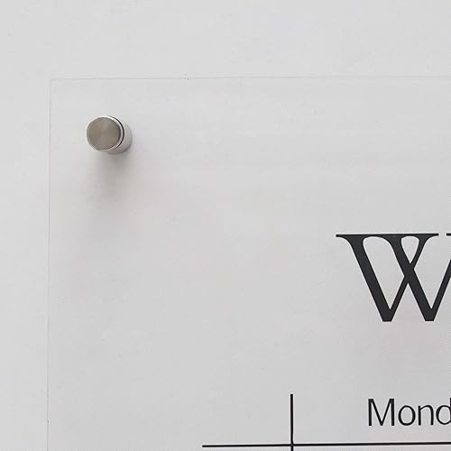 Miniatura 3 de Calendario acrílico reutilizable, pizarra de borrado en seco, planificador semanal para el hogar u oficina, pizarra transparente de horario diario,