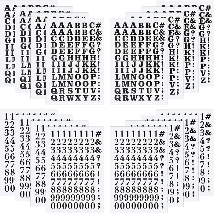 Buy 1408 Pieces Iron on Letters and Numbers 0.75 Inch Heat Transfer