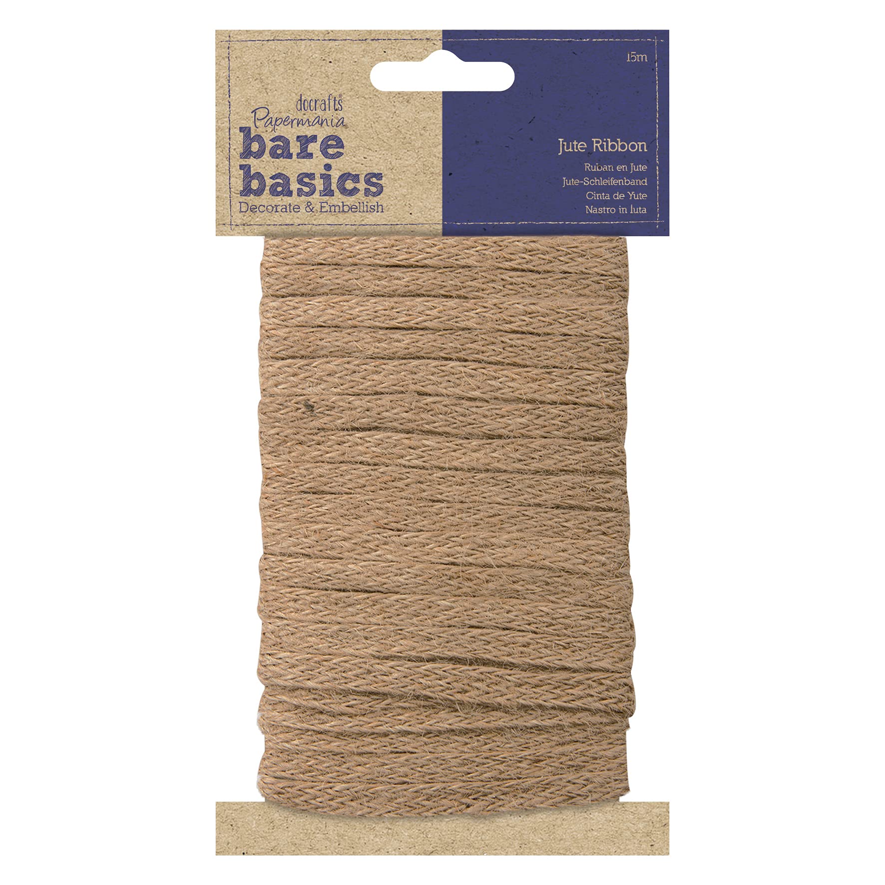 Papermania Bare Basics 15m Jute Ribbon